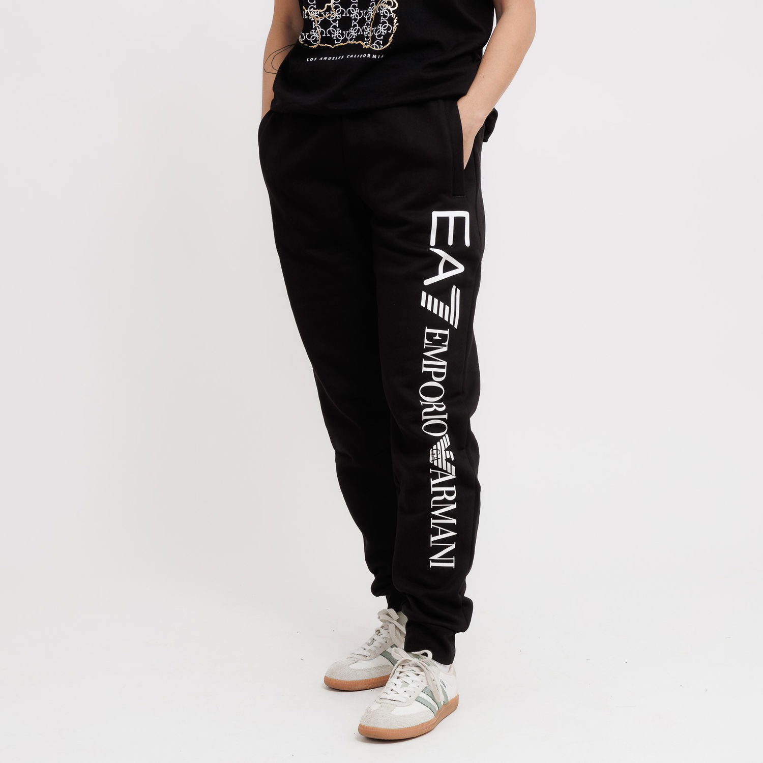 Спортни панталони Emporio Armani Black Track Pants Черно | 8NPPB5-PJ07Z-0203, 0