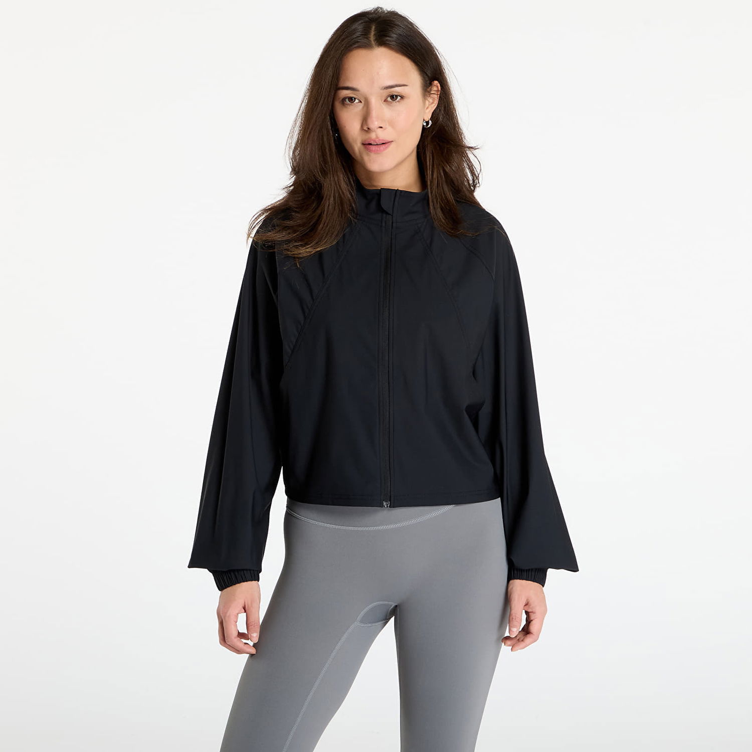 Ветровка Urban Classics Cropped Wide Sleeve Windbreaker Sports Jacket Черно | TB7800-00007, 0
