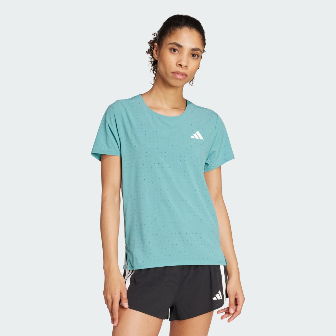 Тениска adidas Performance Adizero Running T-Shirt Тюркоазено | JV7172, 0