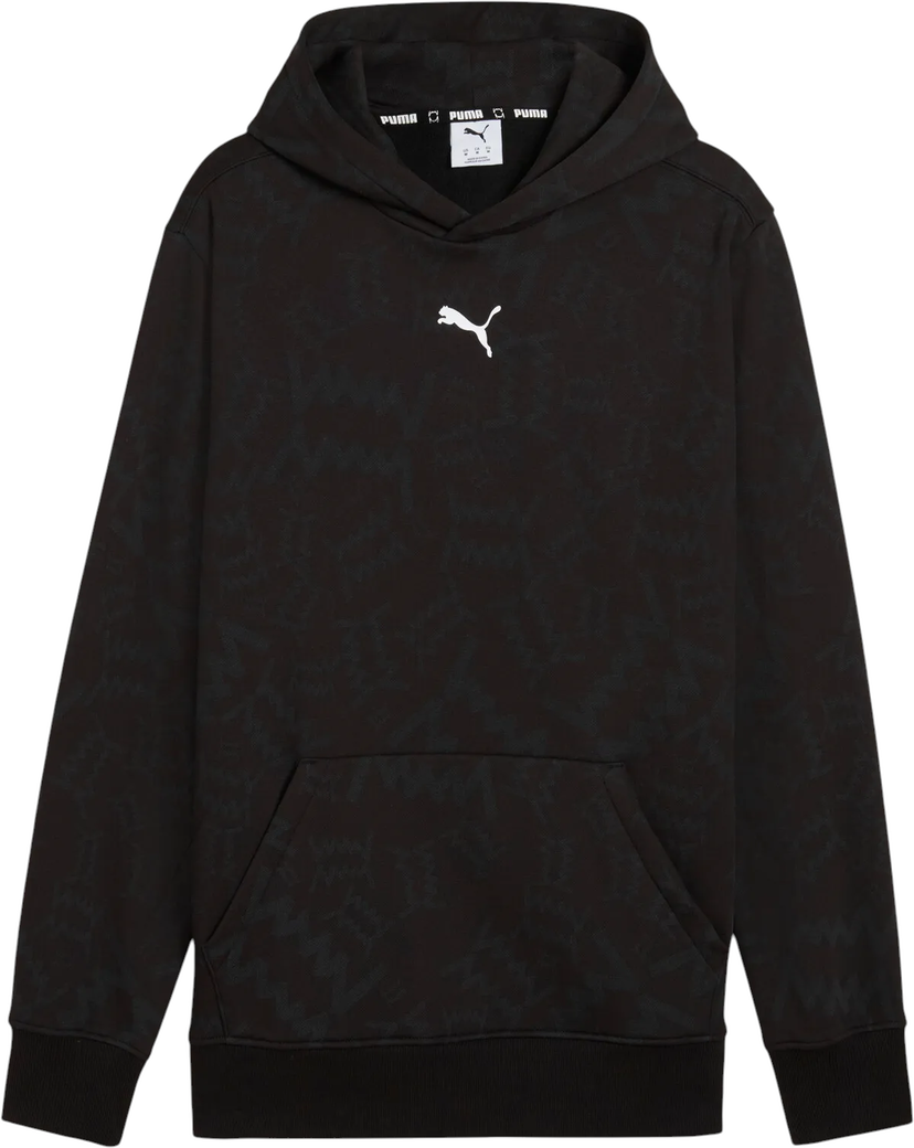 Суитчър Puma Patterned Hoodie with Kangaroo Pocket Teamjaws Post Game Черно | 689536-01