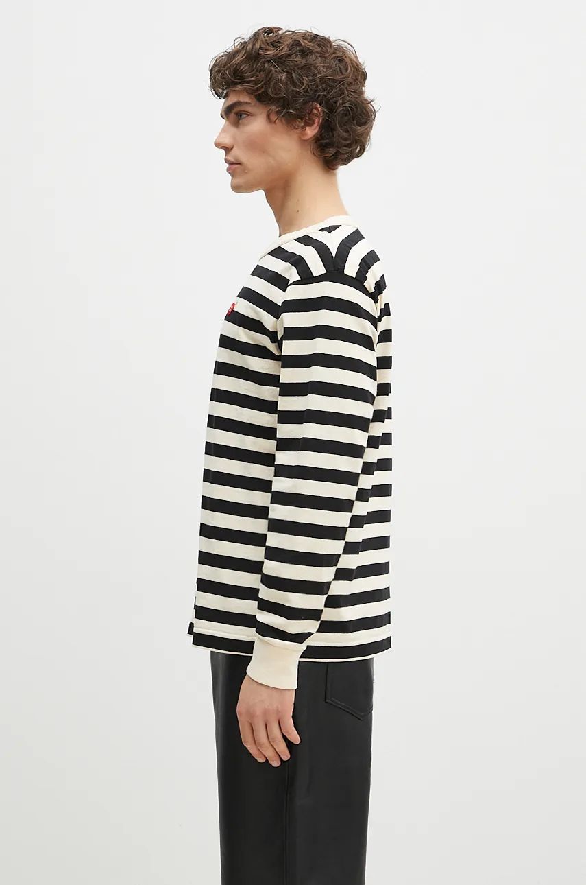 Тениска Human Made Striped Long Sleeve T-Shirt Бяло | HM28CS039, 1