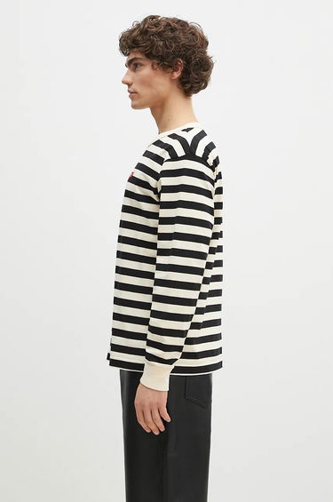 Тениска Human Made Striped Long Sleeve T-Shirt Бяло | HM28CS039, 1