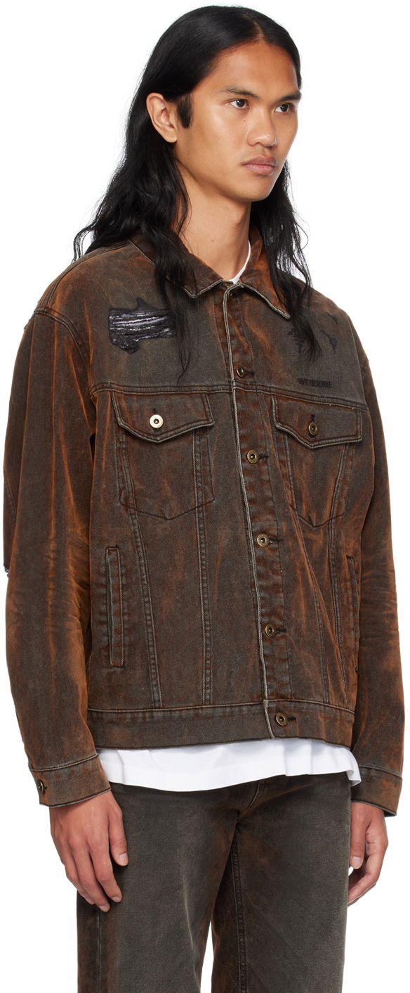 Яке We11done We11done Distressed Denim Jacket Кафяво | WD-DJ2-24-399-M-BK, 1