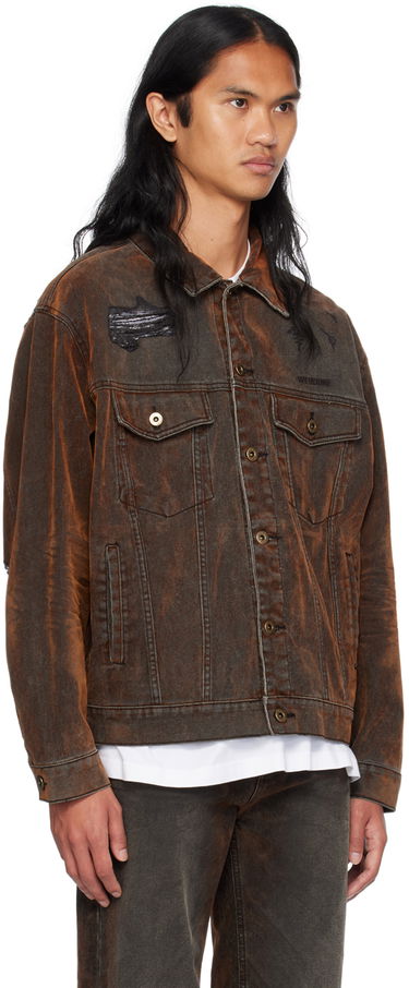 Яке We11done We11done Distressed Denim Jacket Кафяво | WD-DJ2-24-399-M-BK, 1
