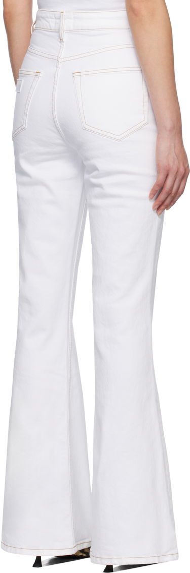Дънки GANNI GANNI Goddi HW Flare Jeans Бяло | J1659, 2