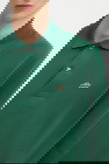 Поло тениска Lacoste Cotton Long-Sleeve Polo Зелено | L1312.032, 3