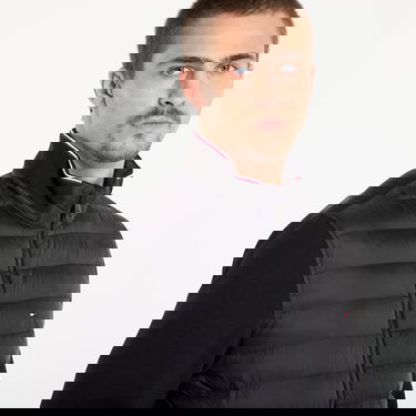 Пухо яке Tommy Hilfiger Jacket Mix Media Ess Rwb Stand Collar Черно | MW0MW41329 BDS, 2