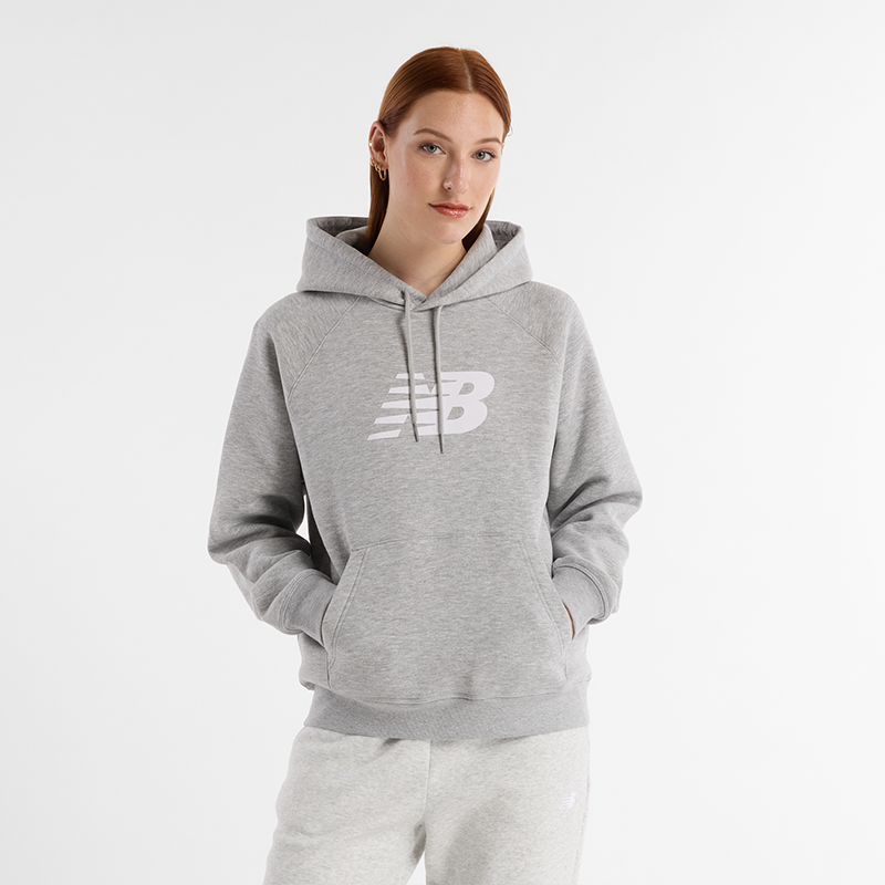 Суитчър New Balance NB Hoodie Grey Сиво | Dámska mikina New Balance WT43524AG – sivé, 0