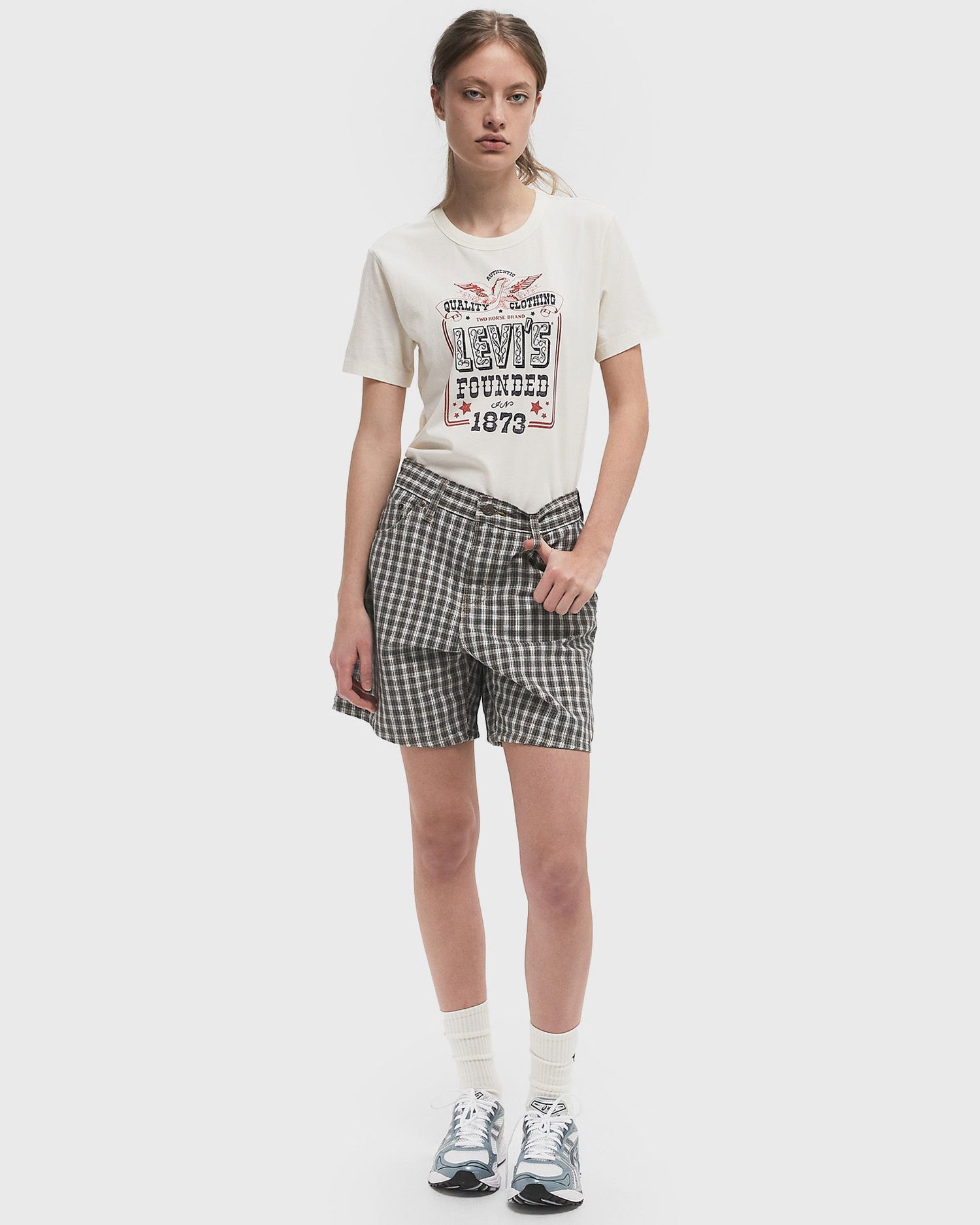 Тениска Levi's Levi's Graphic Iconic T-Shirt, Short Sleeves Бяло | A8802-0041, 1