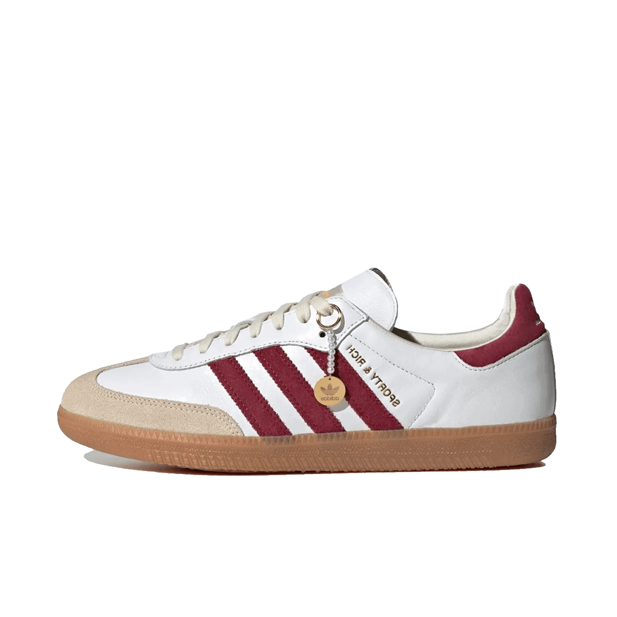 Кецове и обувки adidas Originals Sporty & Rich x Samba "White Burgundy" Бургунди | IF5660, 0