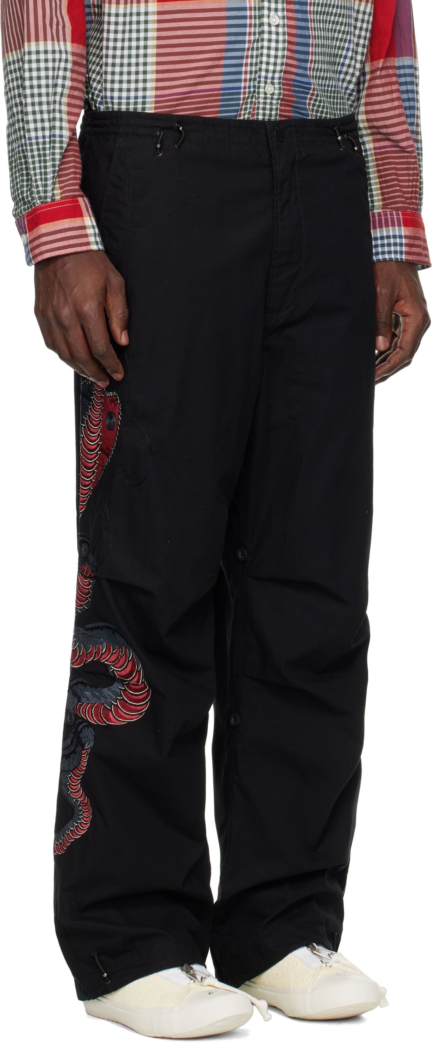 Карго панталони Maharishi Maharishi Yin Yang Cobra Loose Snopants Trousers Черно | 6007, 1