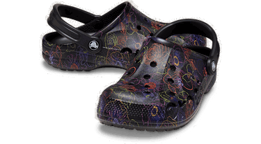 Кецове и обувки Crocs Baya Floral Clogs Черно | 210450-001, 1