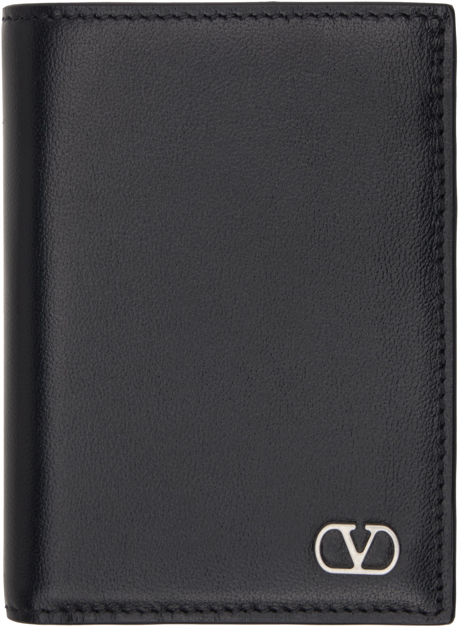 Портфейл Valentino Valentino Garavani VLogo Signature Card Holder Черно | 6Y2P0V06WVF, 0
