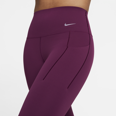 Клинове Nike Universa Medium-Support High-Waisted 7/8 Leggings with Pockets Лилаво | DQ5897-610, 3