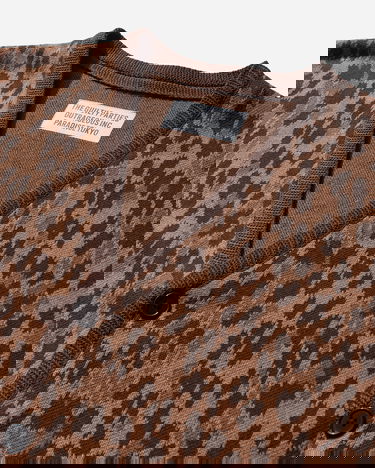 Пуловер WACKO MARIA Leopard Jacquard Cardigan Type-2 Кафяво | 25SSE-WMK-KN06 BROWN, 3