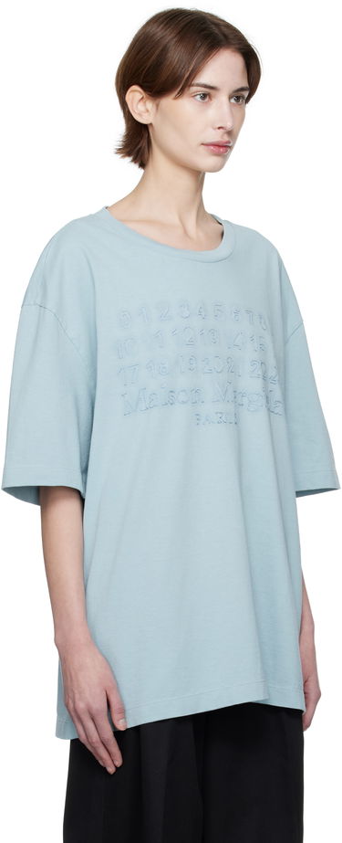 Тениска Maison Margiela Maison Margiela Embroidered Logo T-Shirt Бяло | S50GC0705 S24567, 4
