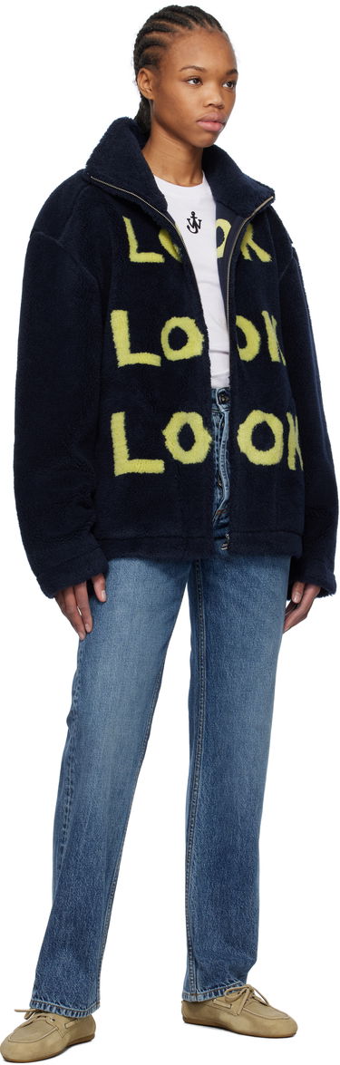 Яке бомбър JW Anderson JW Anderson 'Look Look Look' Fleece Zip-Up Jacket Тъмно синьо | JK0375-PG1711, 3