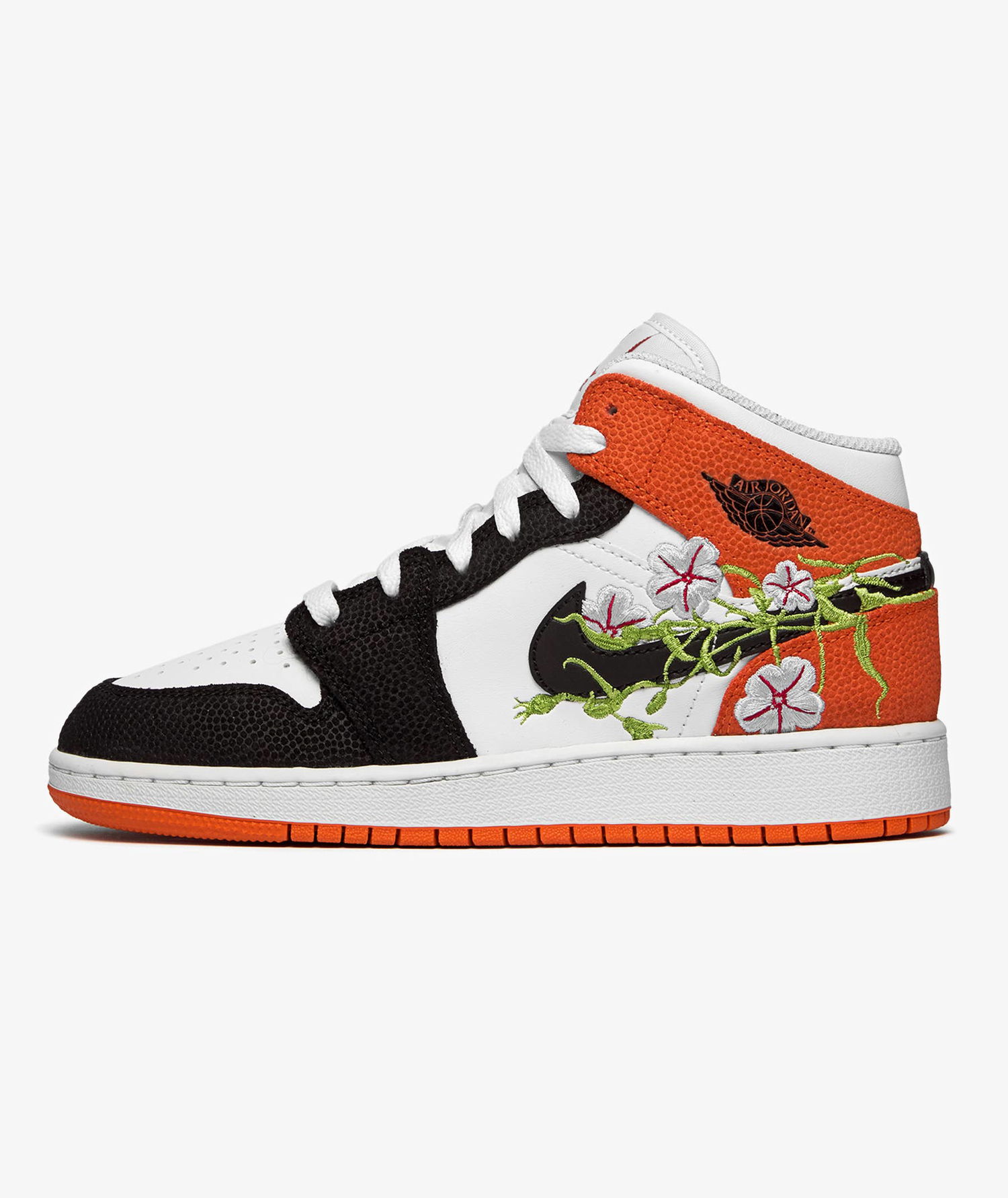 Кецове и обувки Jordan Air 1 Mid SE "Basketball Blossom" GS Оранжево
 | DQ8390-100, 0