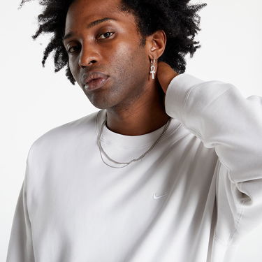 Суитчър Nike Solo Swoosh Fleece Crew Бяло | CV0554-030, 1