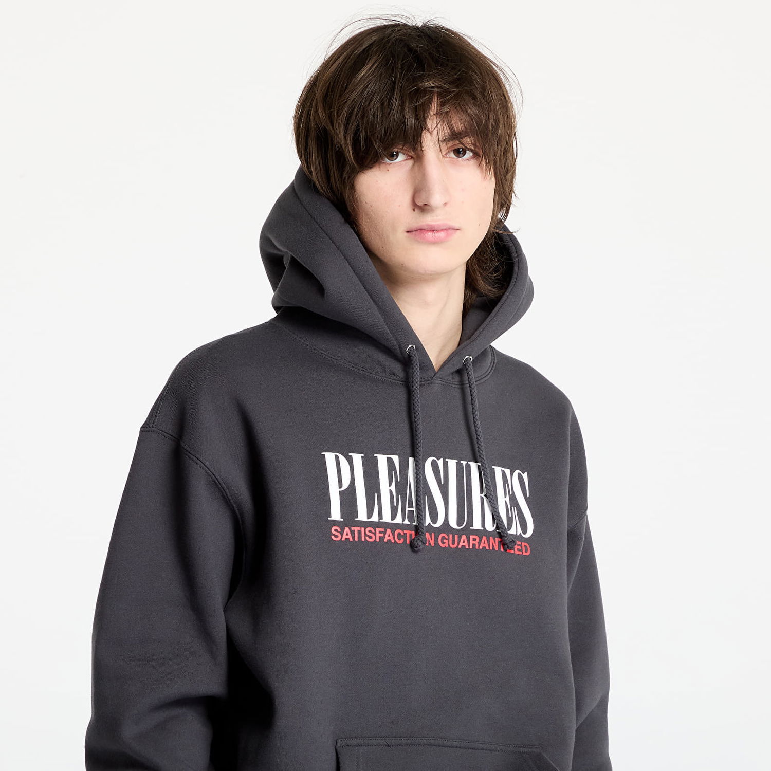 Суитчър Pleasures PLEASURES Satisfaction Hoodie Сиво | P25SP072 ASPHALT, 1