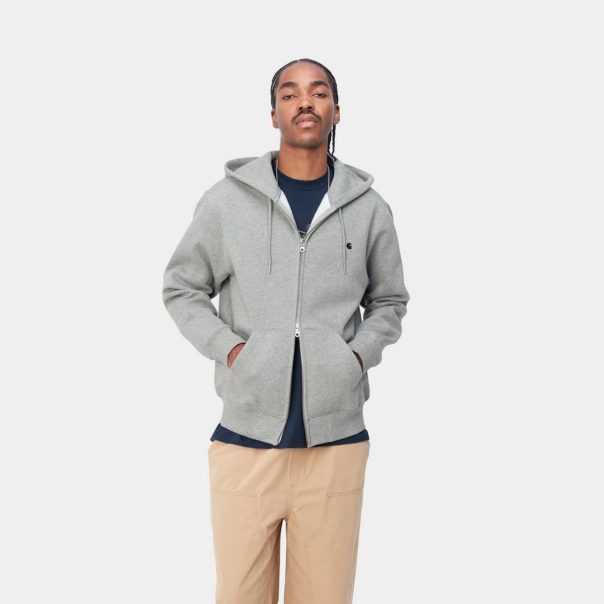 Яке Carhartt WIP Hooded Madison Jacket Сиво | A212047_V6_XX, 0