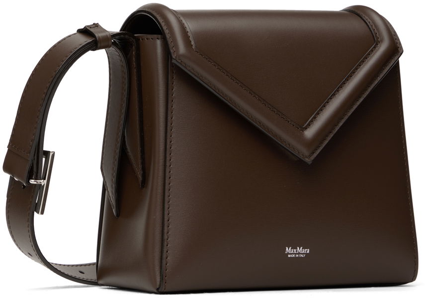 Чанта през рамо Max Mara MM Leather Shoulder Bag Кафяво | 2424516061600, 1