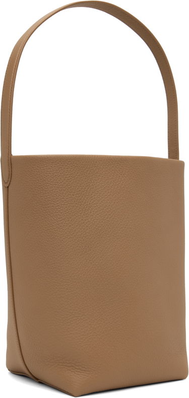 Голяма пазарска чанта The Row Medium Pebbled Leather Tote Bag Кафяво | W1313-L129, 2