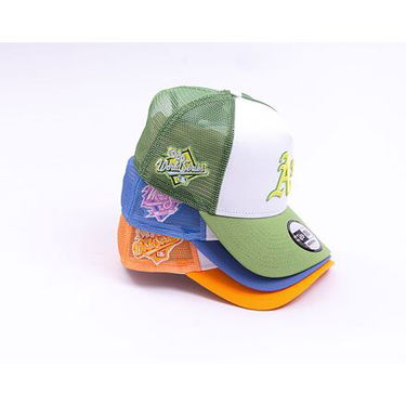 Шапка с козирка New Era 9FORTY A-Frame Trucker MLB Style Activist Los Angeles Dodgers Cooperstown PSM / Pi Жълто | 60435092, 4