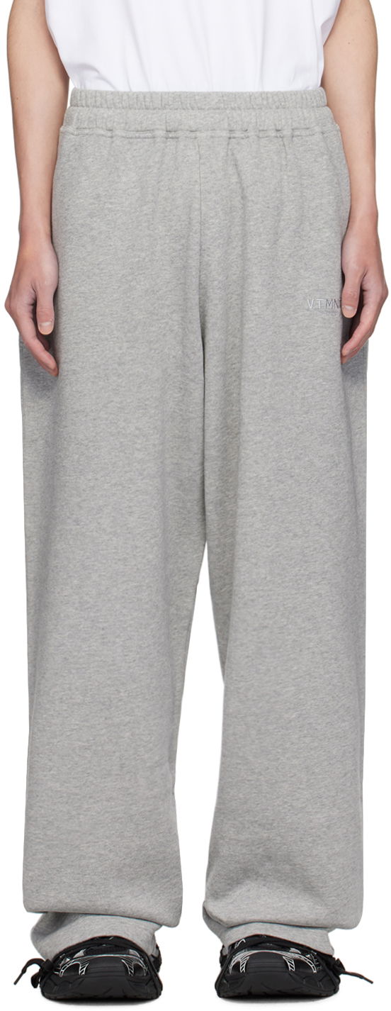 Спортни панталони VETEMENTS Embroidered Sweatpants Сиво | VL22SP100G, 0