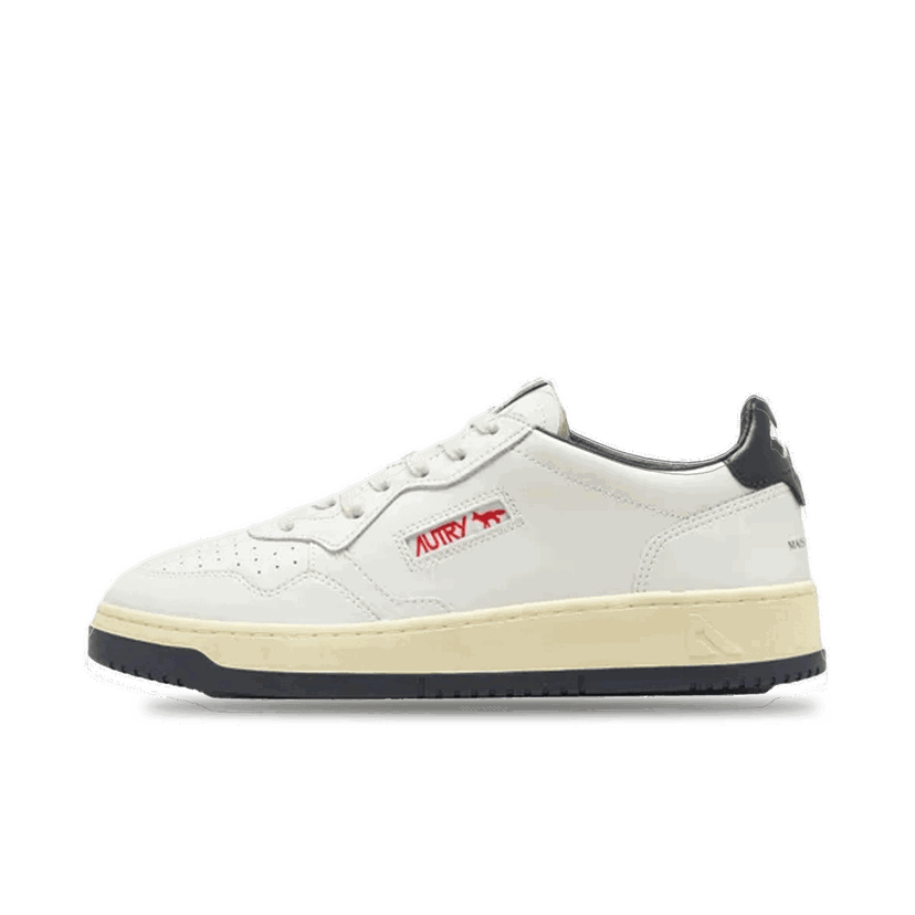 Кецове и обувки Autry Maison kitsune x Medalist Low 'White & Red' Бяло | AULMMK02
