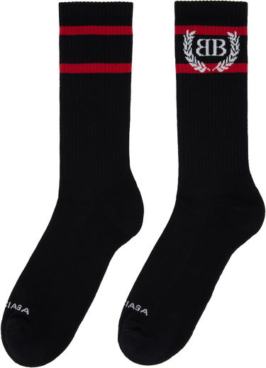 Чорапи Balenciaga Balenciaga Laurel Classic Socks Черно | 8294464F1B51074, 1