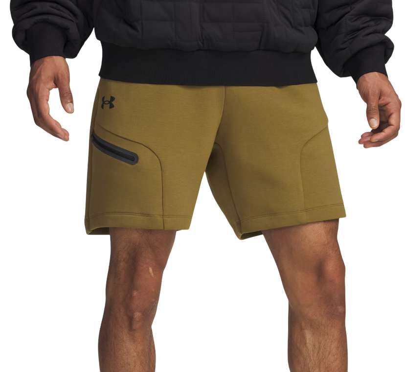 Къси панталони Under Armour Unstoppable Fleece Shorts with Zippered Pocket Зелено | 1379809-320