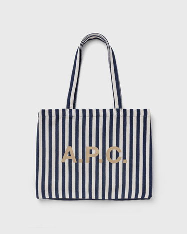 Голяма пазарска чанта A.P.C. TOTE LAURE Тъмно синьо | 3613060833845, 0
