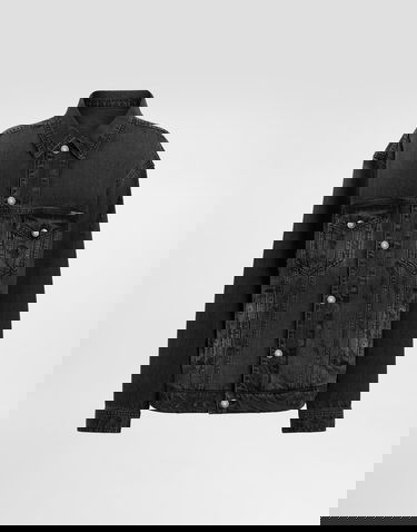 Яке Dolce & Gabbana Distressed Denim Jacket Черно | F9U38DG8KO6S9001, 0