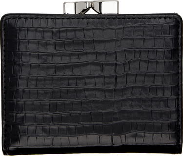 Портфейл Vivienne Westwood Vivienne Westwood Small Croc-Embossed Frame Wallet Черно | 5115002NW-L00C0-, 1