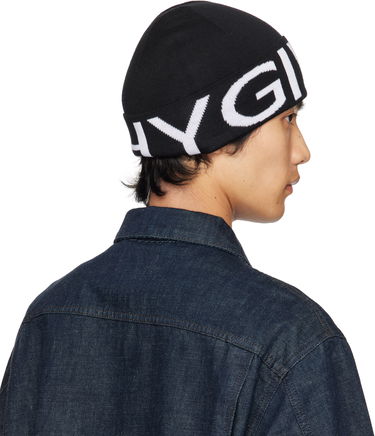 Шапка Givenchy Givenchy Jacquard Beanie Черно | 710003973001-U7925, 2