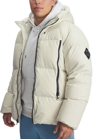 Пухо яке Under Armour Limitless Down Hooded Puffer Jacket Бежово | 1384641-110, 0
