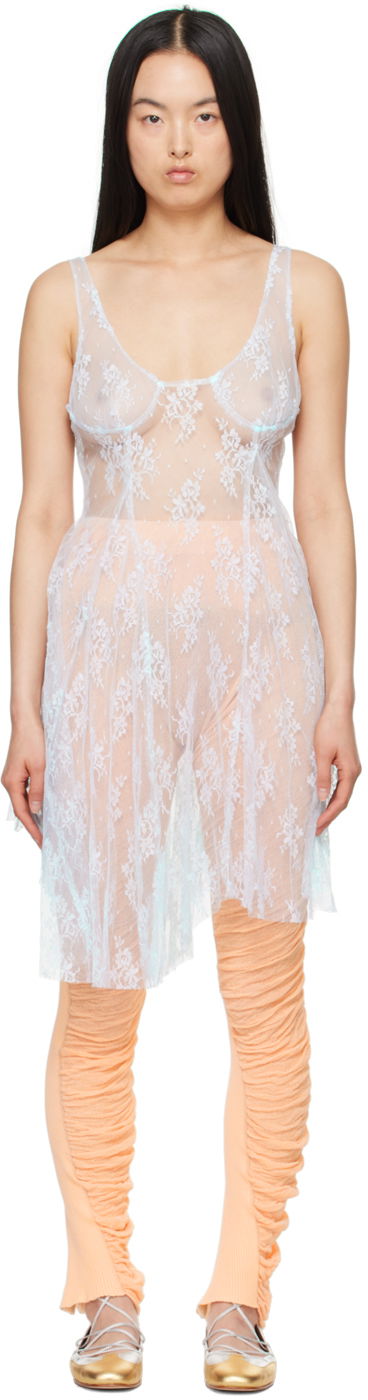 Pокля Collina Strada Collina Strada Pamela Lace Minidress Синьо | XX4028, 0