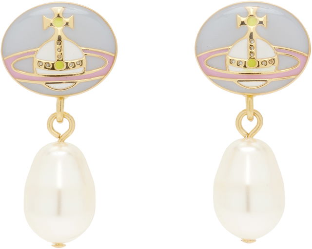 Vivienne Westwood Loelia Orb Pearl Drop Earrings