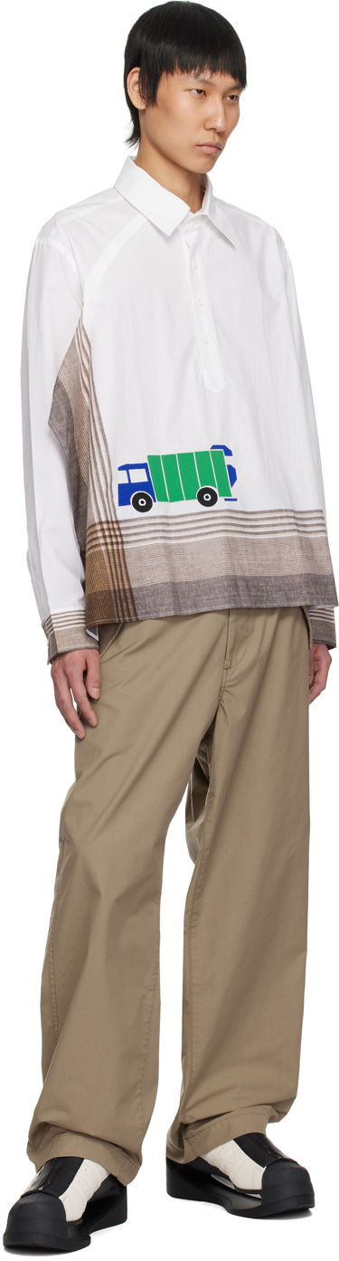 Риза Craig Green Craig Green Long Sleeve Handkerchief Shirt Бяло | CGSS25CWOSHI62, 3