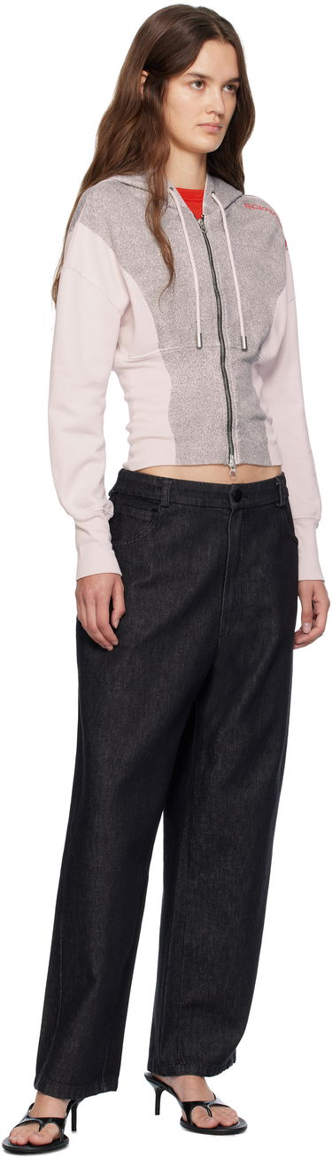 Суитчър Eckhaus Latta Eckhaus Latta Snatched Zip-Up Hoodie Розово | 4000-EL-PF25-P -, 3