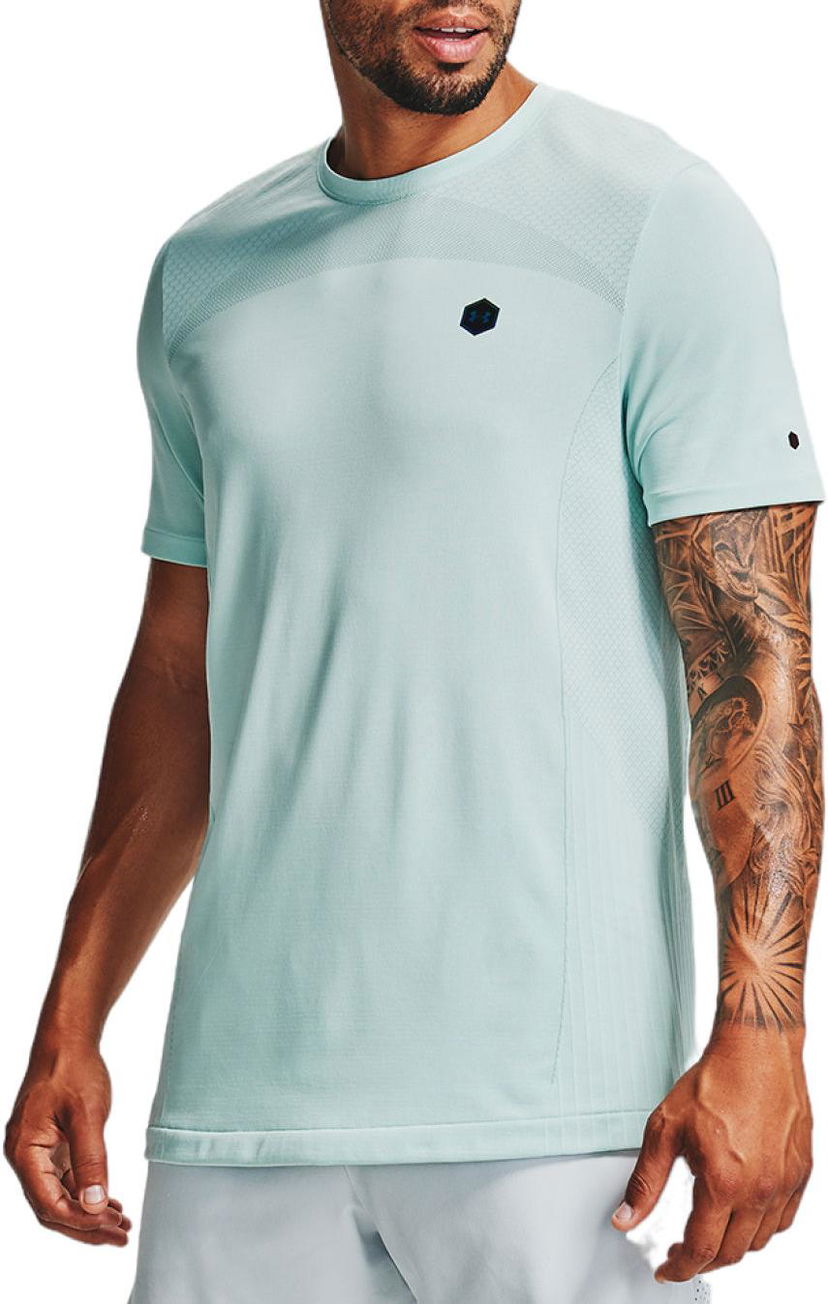 Тениска Under Armour T-Shirt Rush Seamless Fitted Short Sleeve Тюркоазено | 1351448-477