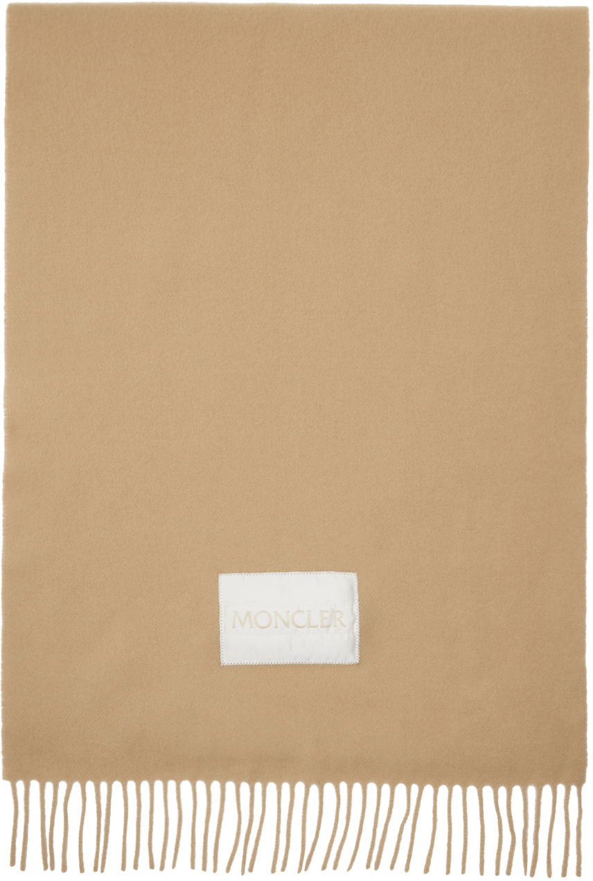 Шал Moncler Wool Felt Scarf Бежово | J20933C00024595MA, 0