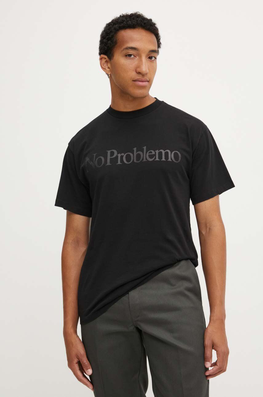 Тениска Aries T-Shirt With Print Черно | COAR60002.BLACK, 0