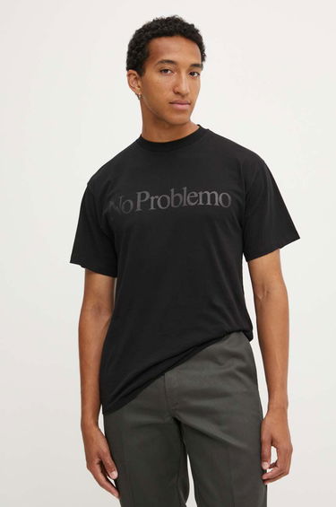Тениска Aries T-Shirt With Print Черно | COAR60002.BLACK, 0