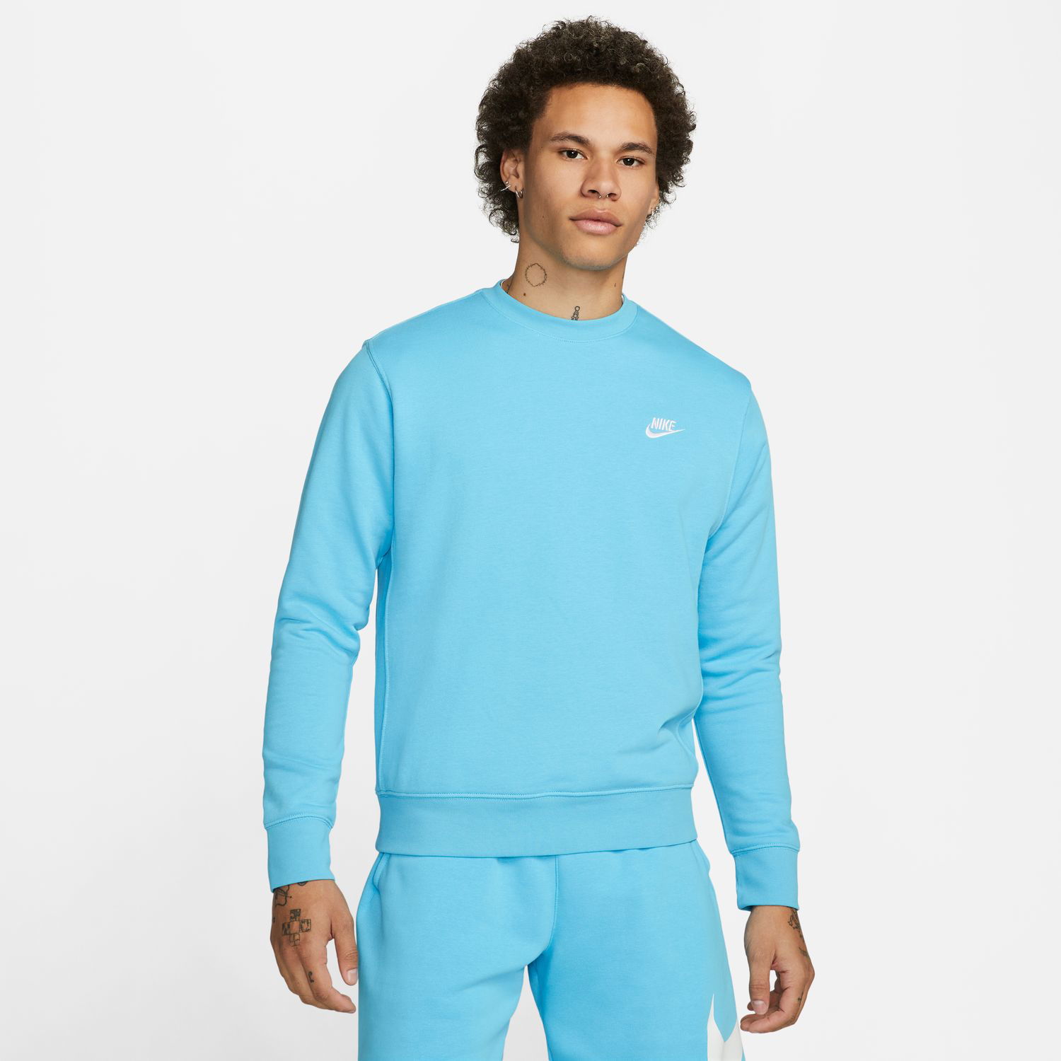 Суитчър Nike Sportswear Club Crewneck Синьо | BV2666-416, 1
