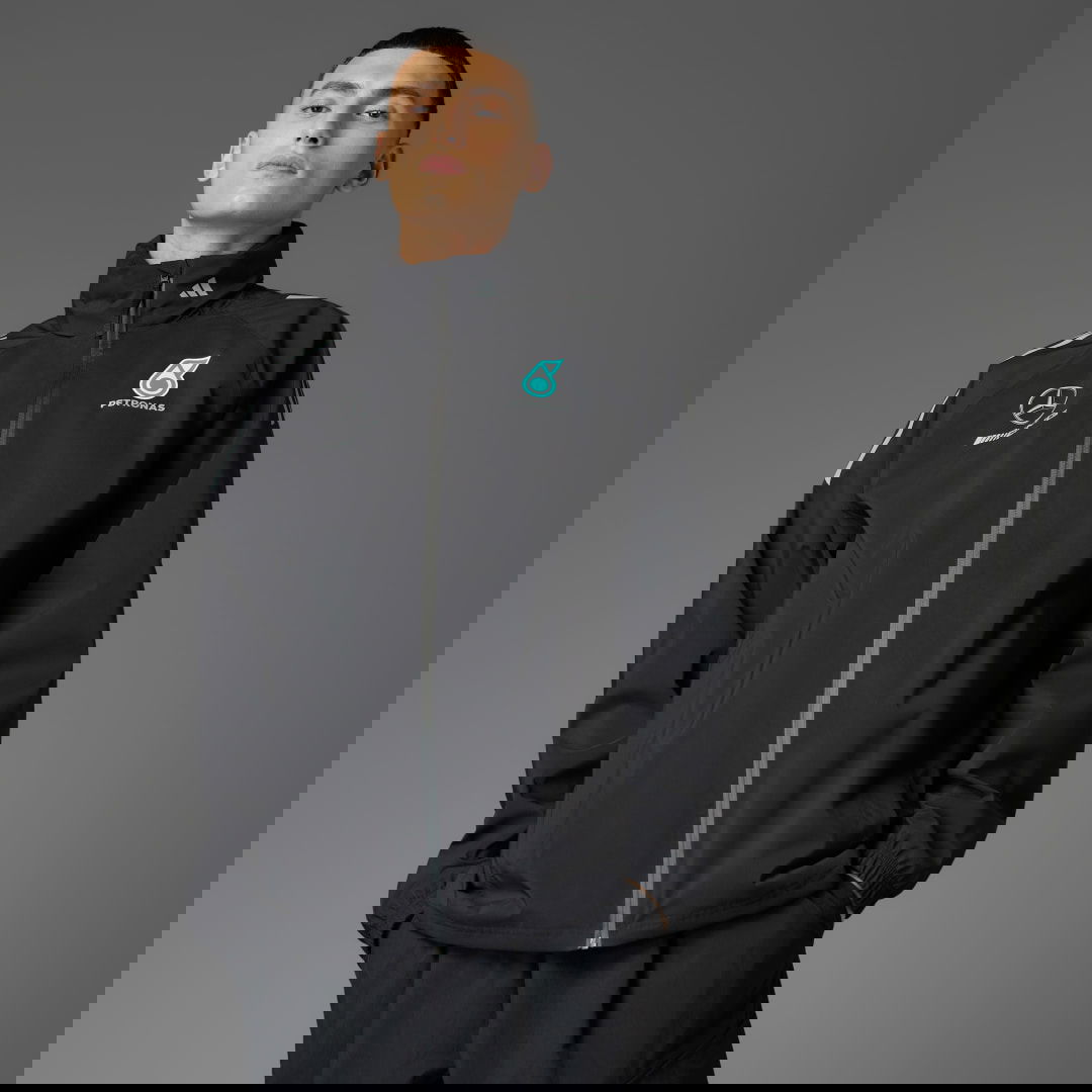 Ветровка adidas Performance Mercedes-AMG Petronas Formula One Team Mechanics Rain Jacket Черно | JX0760, 0