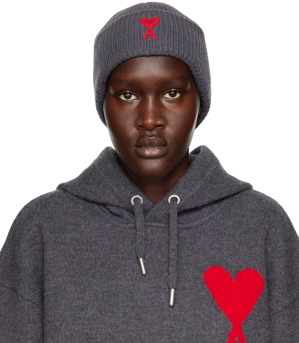 Шапка AMI Beanie Сиво | UHA235.018, 0