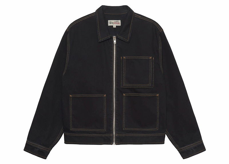 Яке Stüssy Zip Work Denim Jacket Черно | 115682, 0