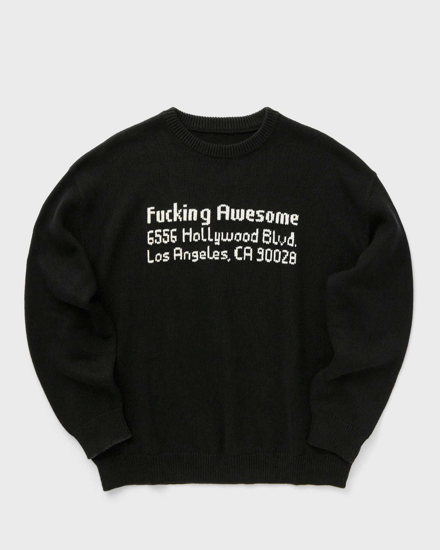 Пуловер Fucking Awesome FA Hollywood Crewneck Sweater Черно | PN20020-BLACK, 0